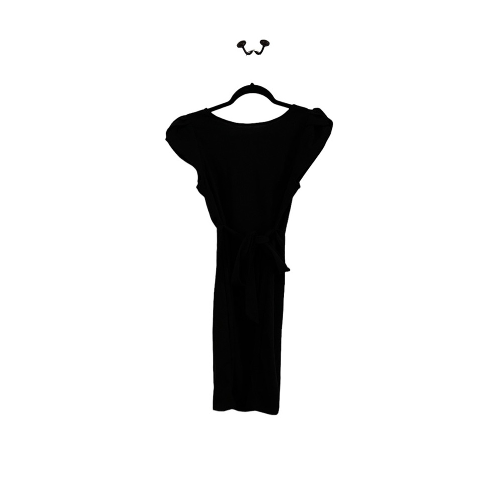 🖤 SHEIN Black Petal Sleeve Belted Dress 🖤